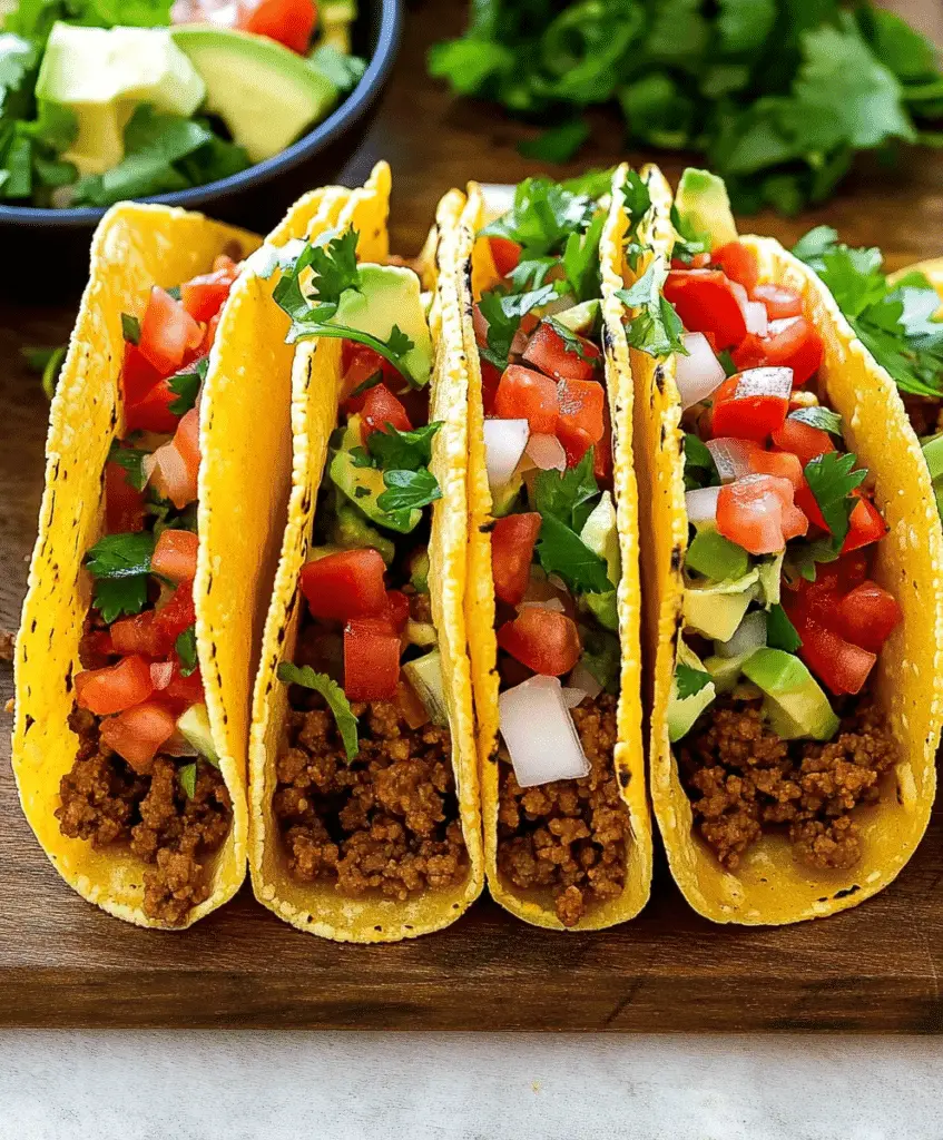 Crispy Ground Beef Tacos Recipe